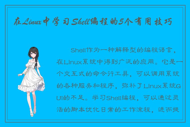 在Linux中学习Shell编程的5个有用技巧