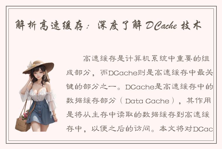 解析高速缓存：深度了解 DCache 技术