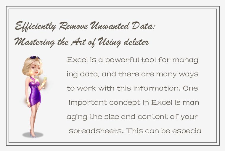 Efficiently Remove Unwanted Data: Mastering the Art of Using deleterow in Excel